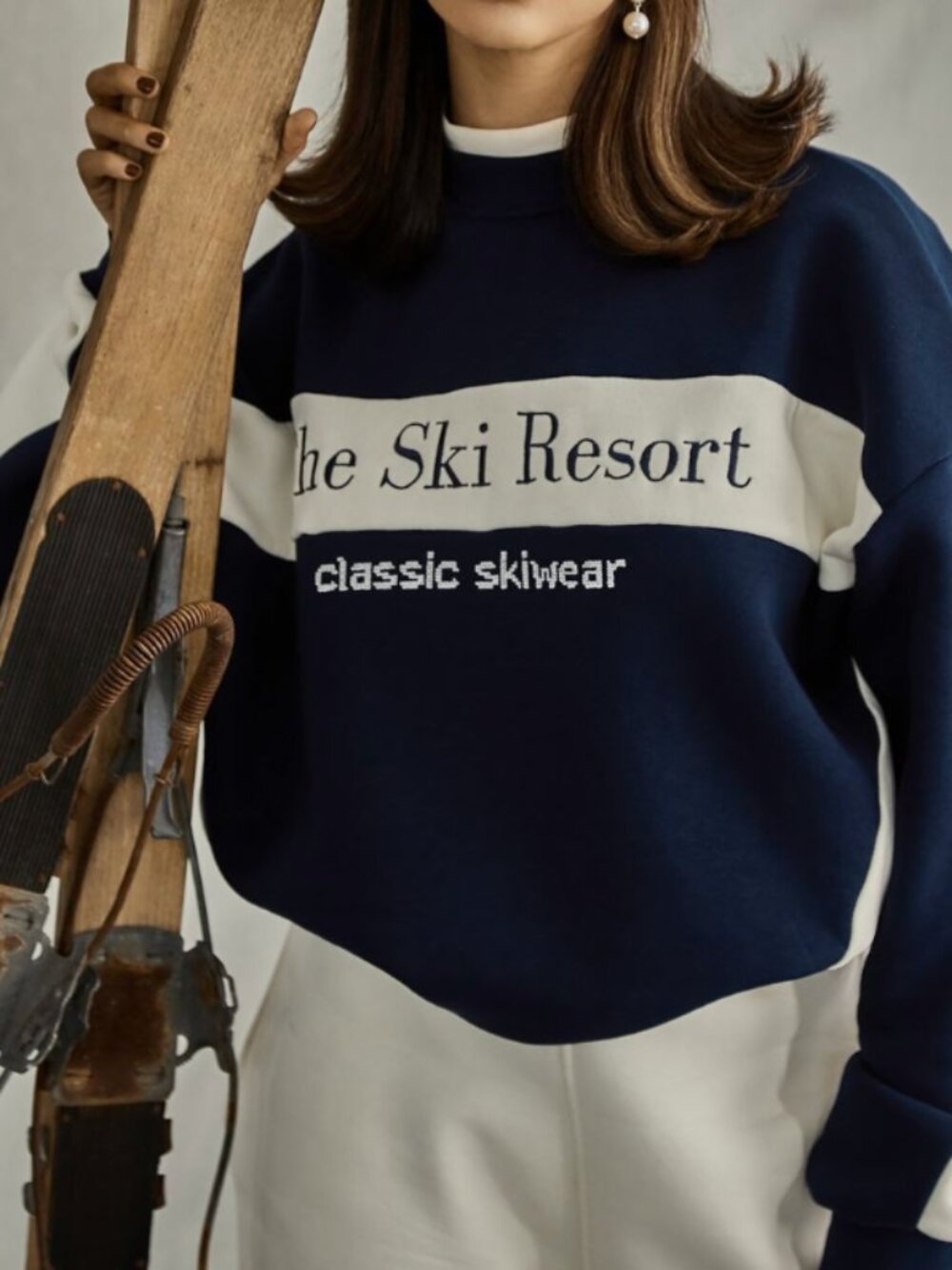 "SKI RESORT" Sweatshirt by Sisters and Seekers Small